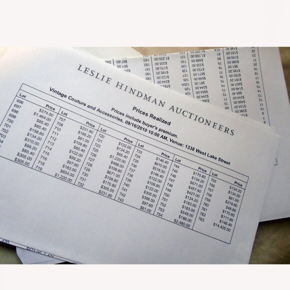 Vintage Couture & Accessories Book Guide for Luxury Fashion - Leslie Hindman - Picture 6 of 11